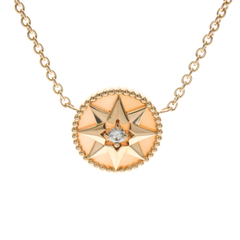 Christian Dior Rose De Vent Necklace Pink Gold (18K) Diamond,Opal Men,Women F...